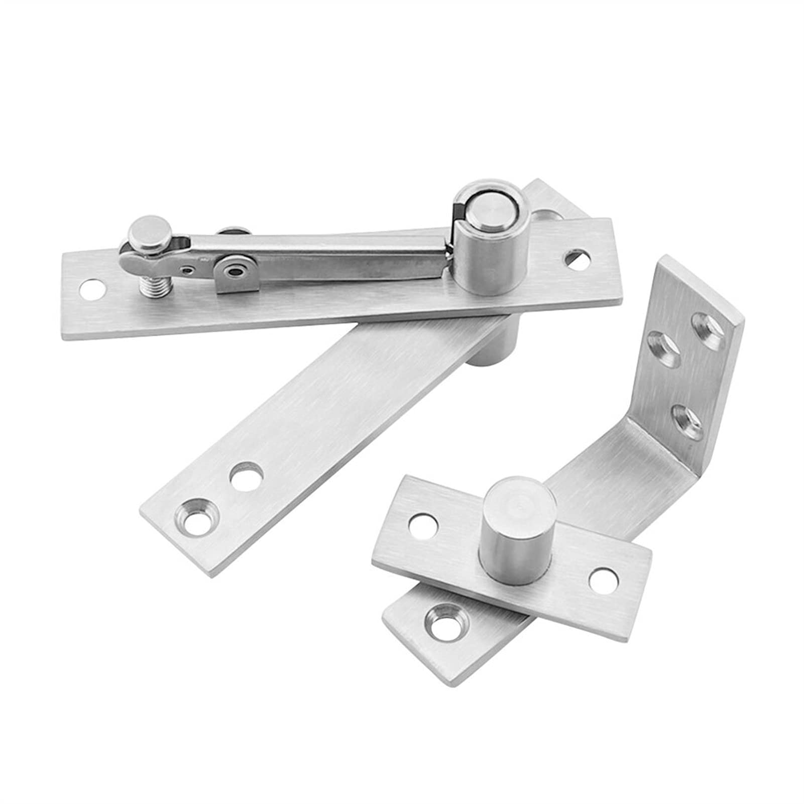 Shundeed One Color 360-Degree Rotating Shaft Door Hinge, Heavy-Duty Concealed Adjustable Upper And Lower Door Pivot Hinge Hardware