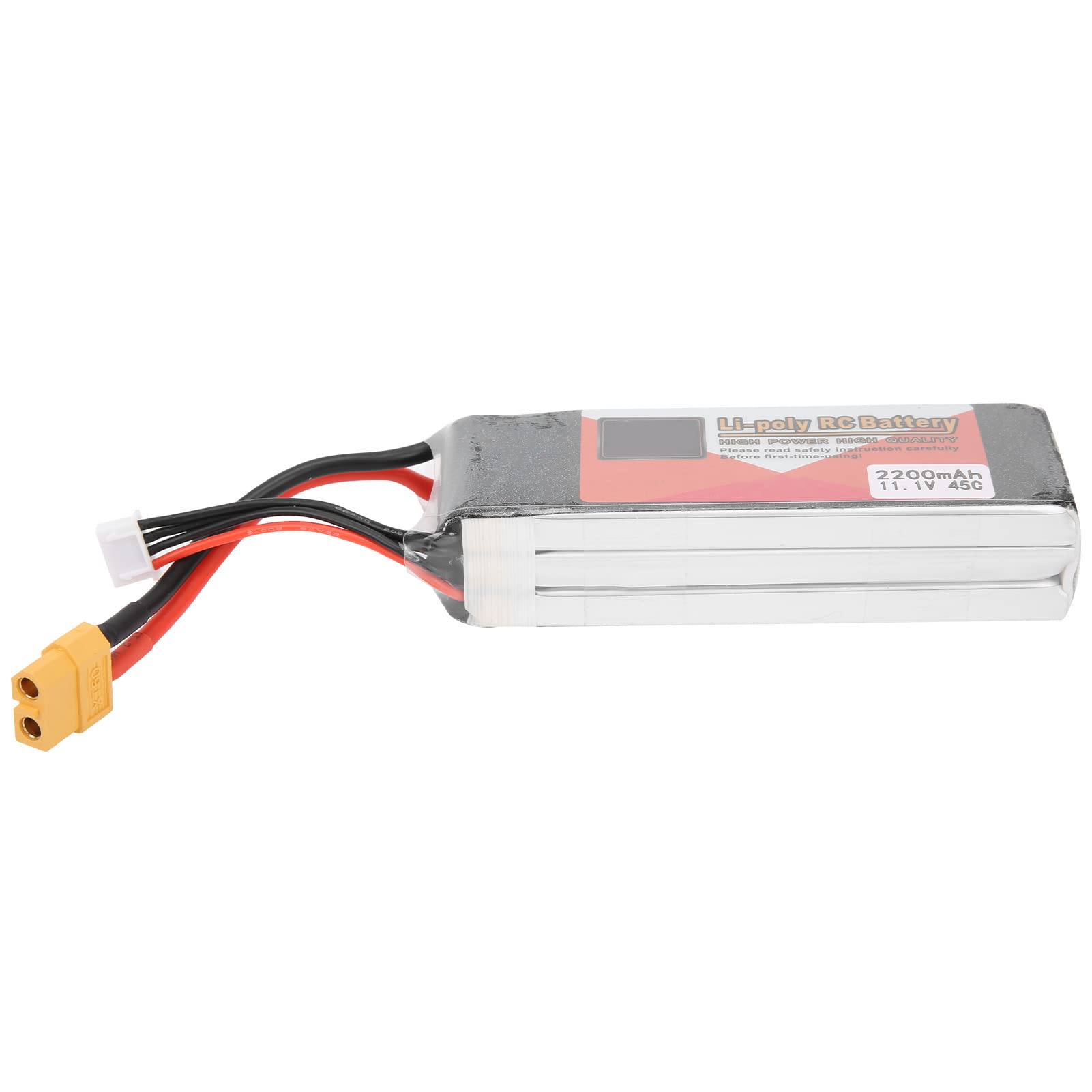 Walmeck 11.1V 2200mAh 45C 3S Batteria Lipo XT60 Plug per Drone Elicottero