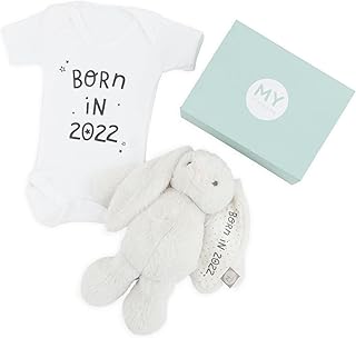 My 1st Years Baby My 1st Years - Baby Bodysuit and Bunny Gift Set, Born in 2022' Newborn Keepsake, from Birth to 18 Months