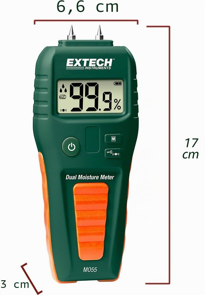Extech MO55 Combinación de medidor de humedad con/sin agujas