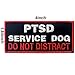 Service Dog PTSD Do Not Distract, Not All Disabilities are Visible, Stress Stress Anxiety Response Vests/Harnesses Emblem Embroidered Fastener Hook Loop Backing Patches