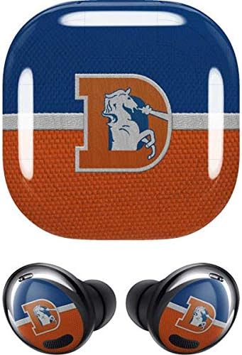 Skinit Decal Audio Skin Compatible with Samsung Galaxy Buds Pro - Officially Licensed NFL Denver Broncos Vintage Design