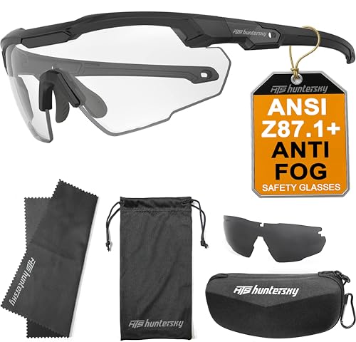 Image of HTS HUNTERSKY Ballistic Tactical Shooting Glasses ANSI Z87+ UV400 Protective Eyewear