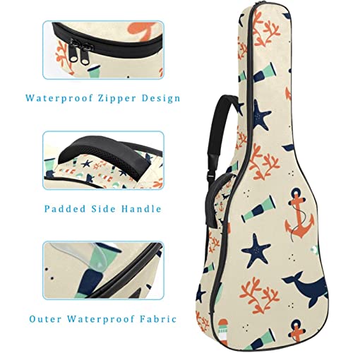 Étui de protection rembourré pour guitare classique acoustique Motif baleine, Multicolore 01., 42.9×16.9×4.7 in… - Les Beatles, Paul McCartney, John Lennon, RIngo Starr, George Harrison Étui de protection rembourré pour guitare classique acoustique Motif baleine, Multicolore 01., 42.9x16.9x4.7 in… – Image 5
