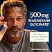 Magnesium Glycinate 500mg | High Absorption | Chelated for Muscle Relaxation, Bones, Heart, Nerve, Sleep & Calm Support for Women & Men | Magnesium Chelate Supplement & Bisglycinate Complex | 120ct