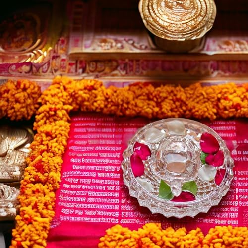 Image of SAUDEEP INDIA Vastu Feng Shui Crystal Turtle Tortoise with Plate for Nuclear Family(3 Family Member)