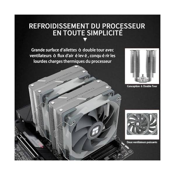 Thermalright Peerless Assassin 120 CPU Air Cooler, 6 Heat tube CPU Cooler, Double 120 mm TL-C12 PWM Fan, Aluminum Radiator cover, aghp Technology, for AMD AM4 AM5/Intel 1700/1150/1151/1200/2066 - Image 3