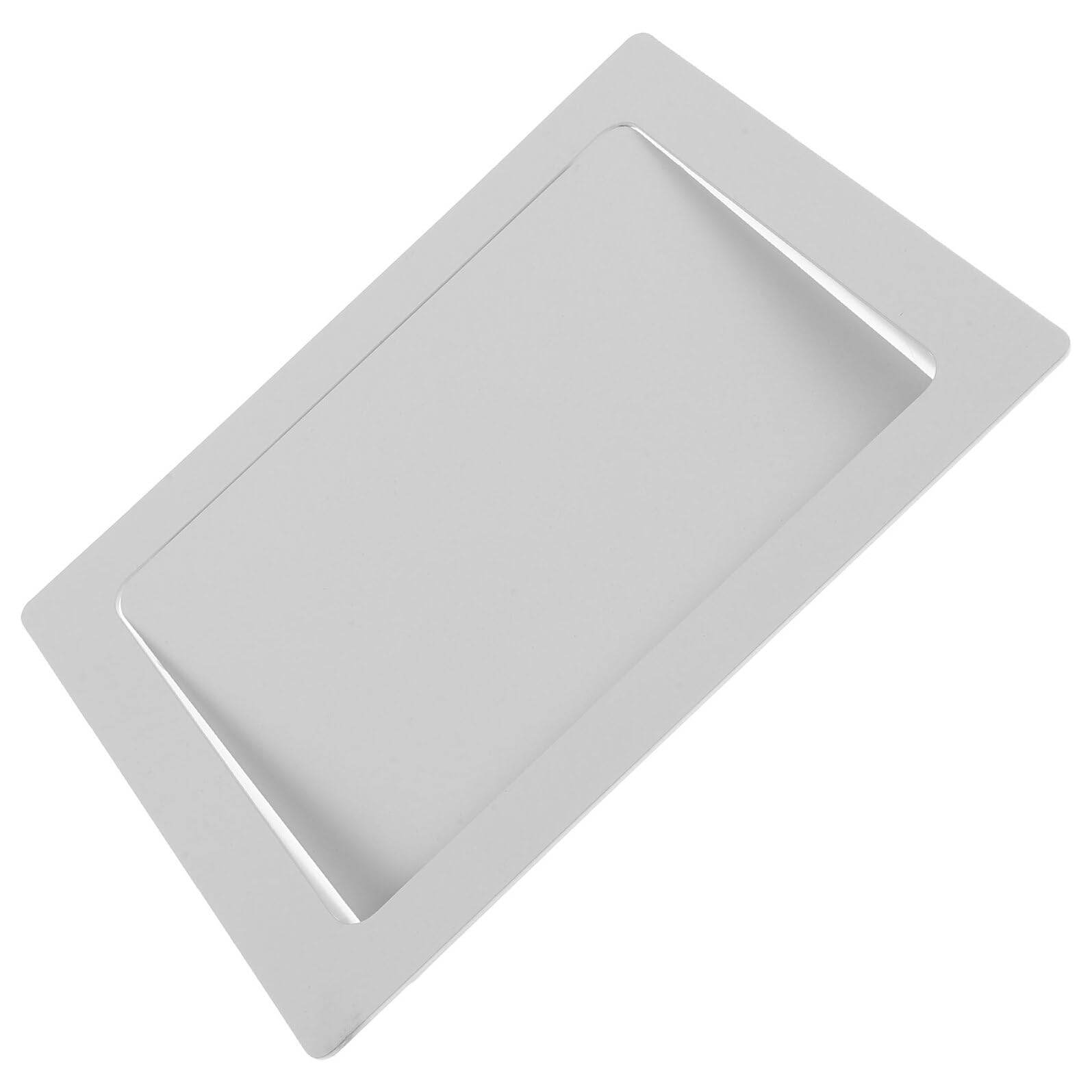 Garneck Tapa Abatible Empotrada para Cubo de Basura 304 Acero Inoxidable Rectangular 234 X 172 X 3 CM Color para Cocina y Baño Tapa Solapa para Encimera y Conducto de Basura