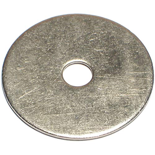 Hard-To-Find Fastener Stainless Steel Fender Washers, Durable Flat Metal Hardware for DIY, Construction, Home Improvement, 1/4 x 1-1/2, Pack of 45 by Hard-to-Find Fastener - Used condition - US$8.58