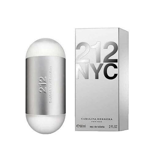 Carolina Herrera 212 Nyc Fragrance For Women - Floral Notes - Sensual And Feminine Scent - Multi Layered Fragrance Of Zestful Energy Inside - Sandalwood And Bergamont - Edt Spray - 2 Oz