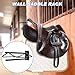 Paterr 2 Pcs Saddle Rack Wall Mount Saddle Stand Pad Rack Horse Tack Storage for English Western Horses Blanket Stall Supplies Accessories(Black,One Bar)