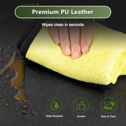 Image of for Car Trash Bag for 2020-2026 Ford Bronco Sport Rear Seat Hanging Trash Can with Magnetic Closure PU Leather Trash Bin Foldable Garbage Bag & Organizer