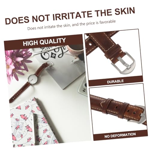 Bracelet Healvian rétro en cuir de vachette véritable avec sangle ajustable - 7