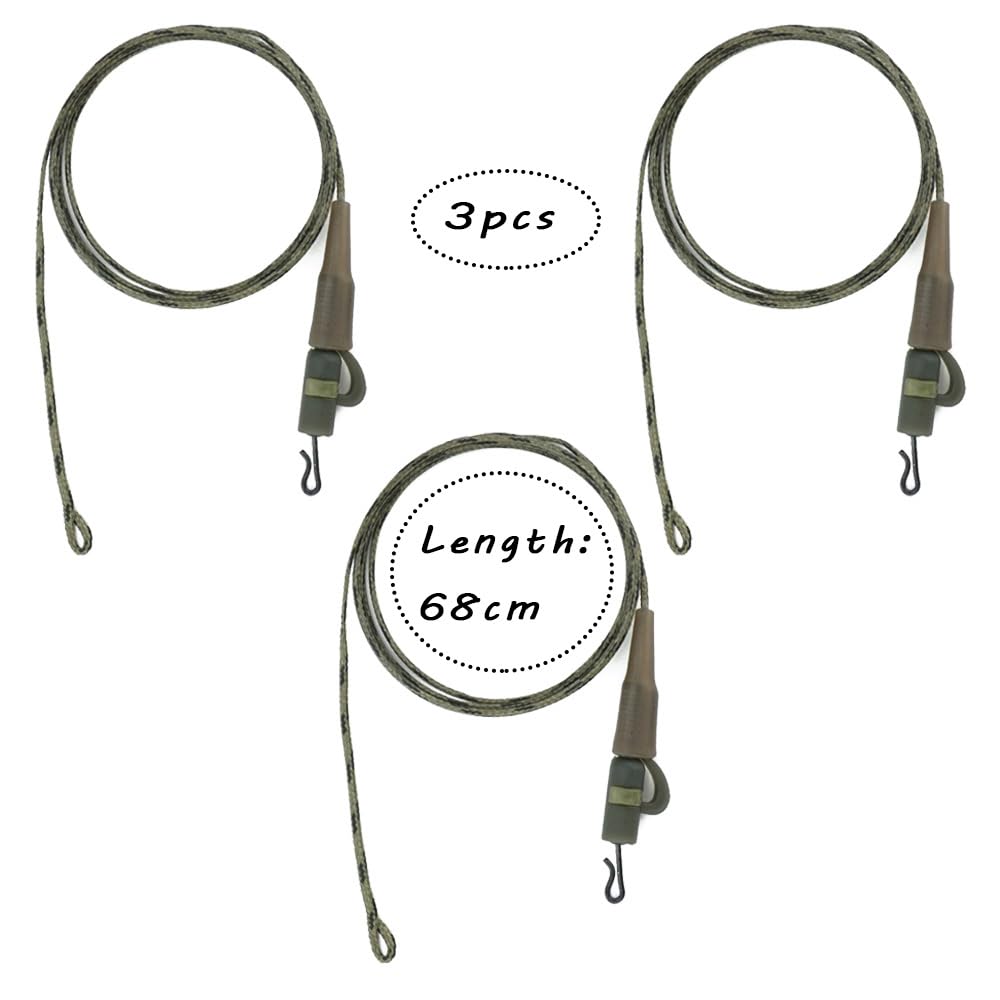 Lead Clip Carp Fishing Rig 3 Piezas Accesorios Leadcore Safety Helicóptero