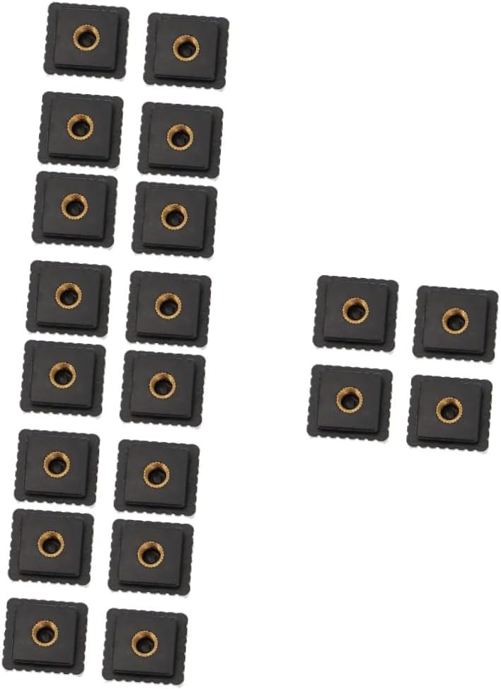 OSALADI 20pcs Quick Release Hot Shoe Mount Bracket for Flash and Led Monitors Thread Compatible Cameras and Accessories Easy Installation Nut Design