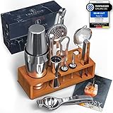 🍹𝗕𝗲𝘀𝘁𝗲𝘀 𝗖𝗼𝗰𝗸𝘁𝗮𝗶𝗹 𝗭𝘂𝗯𝗲𝗵ö𝗿 - Egal ob Starter oder Profi - im Cocktail Shaker Set befindet sich ausschließlich exzellentes Cocktail Mixer Equipment. Durch die deutlichen Markierungen für 60/45/30/20/15 ml am Jigger nie wieder Mengen schätzen!