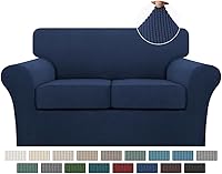 Vista 96 de Turquoize 2 fundas para silla, fundas para silla de sala de estar, sofá, funda de sofá con fundas de cojín individuales, fundas de muebles