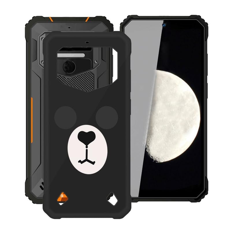 HGJTFANYPhone Case for Oukitel WP23 Pro (6.52"), Full Body Fall Protection Black Cover Ultra Thin Soft TPU Bumper Shockproof Shell for Oukitel WP23 Pro Case - DUO7