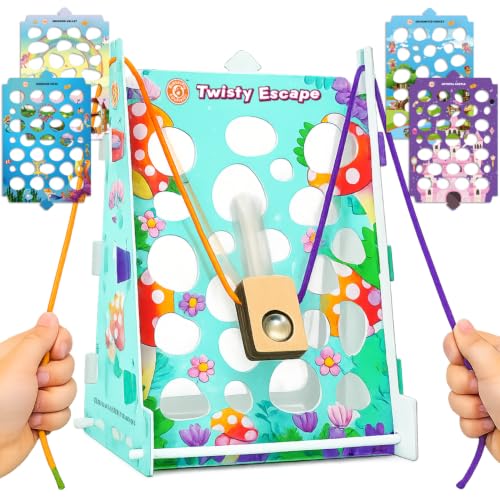 Image of Butterfly Edufields Twisty Escape Board Games for Girls Adults Families | Table Top Games for Girls 7-14 Years | 5in1 Arcade Desk Game | Gift for Kids, Teens & Adults Ages 6-99