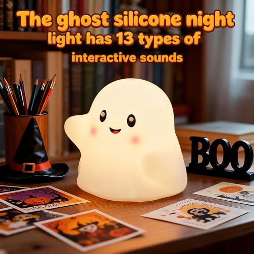 Lámpara de mesa de noche fantasma para niños miniatura 2