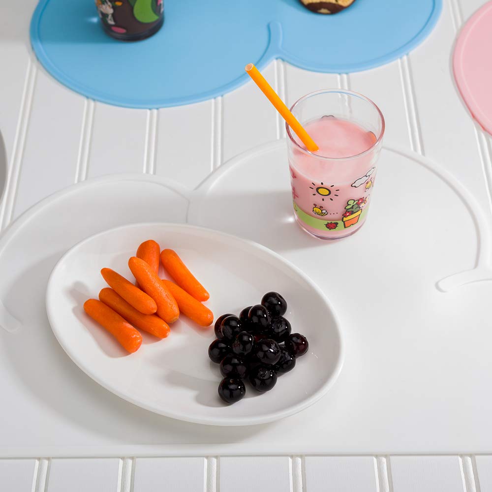 Restaurantware RWA0502BL - Tovaglietta in silicone a forma di nuvola, colore: Celeste bianco