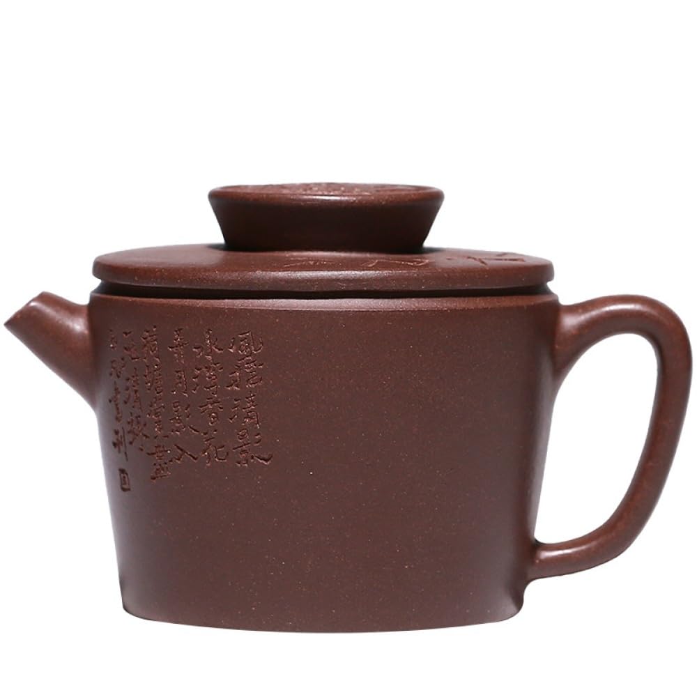 Tetera China de Arena Morada, Tetera Hecha a Mano de Barro Morado, Juego de té de Kung fu Divertido y Transparente