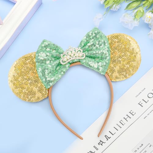 Image of FANYITY Mouse Ears, Sequin Mouse Ears Headband for Boys Girls Women Halloween Birthday Party