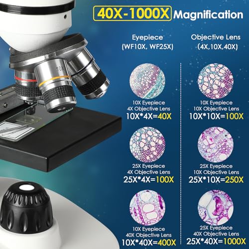 Microscope binoculaire 1000X support téléphone pour adolescent - 2