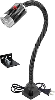 Led Machine Work Light 24v/110-220v Machine Tool Lamp, IP65 Water Proof Flexible Gooseneck Lamp - Optional Base, for Lathe Milling Industrial Lighting(Size:C 9W,Color:110-220v)