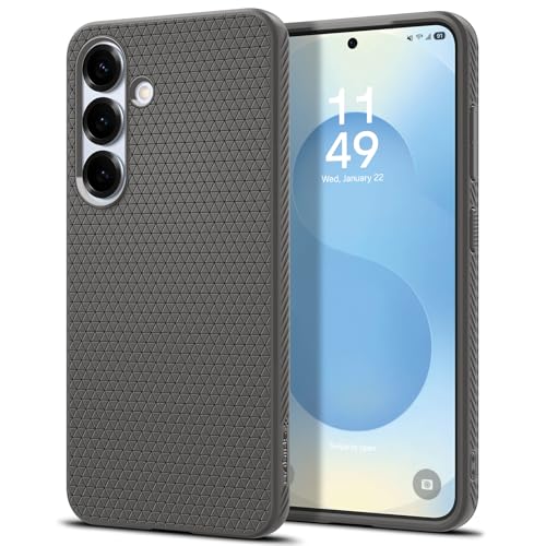 Image of Spigen for Galaxy S25 Case, Liquid Air [No Magnet Ring] [Military-Grade Protection] - Marble Gray