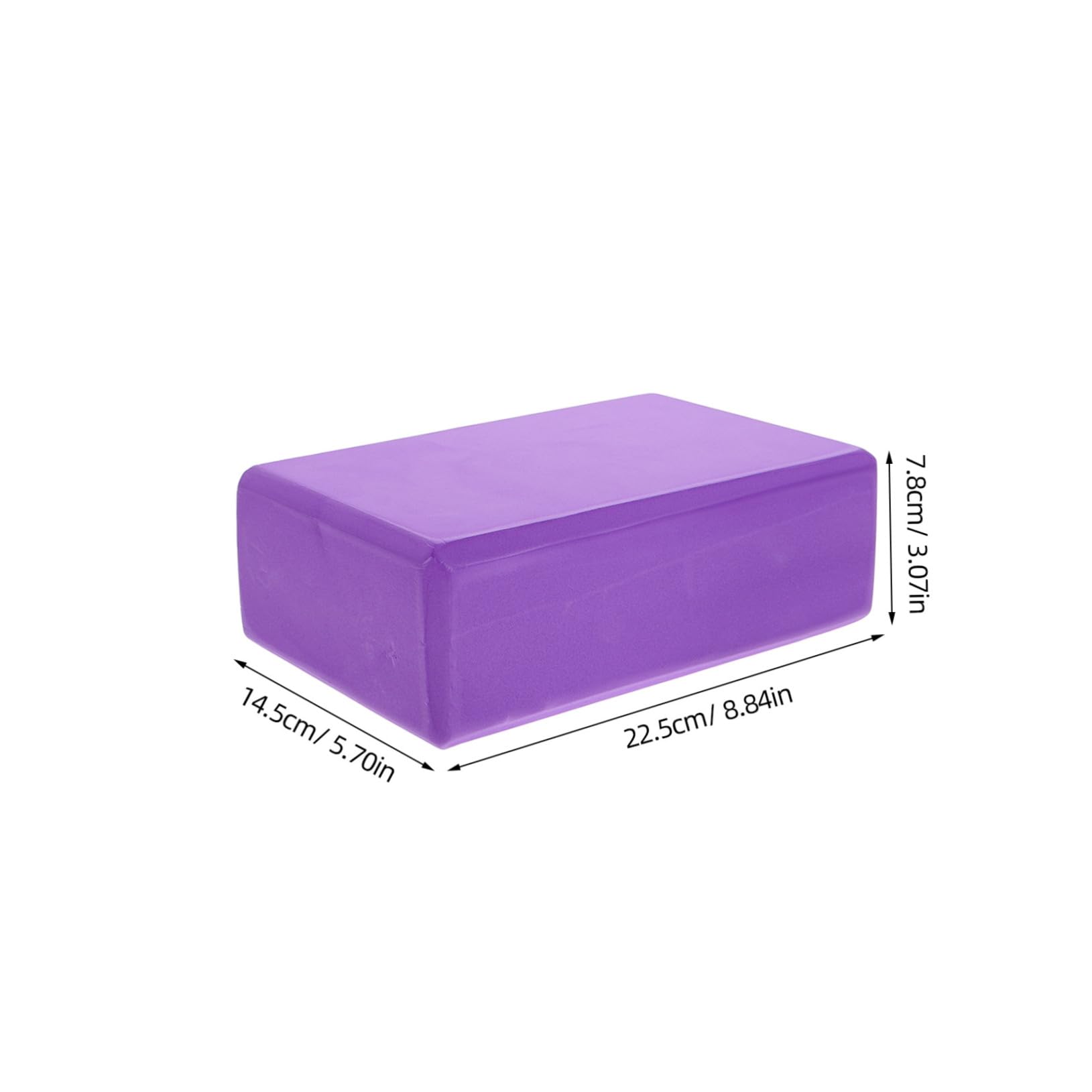 SUPVOX Set 3 Pezzi Blocchi Yoga in Schiuma e Cinghia Di Estensione, Blocco Yoga Rettangolare Con Bordi Morbidi, Kit Flessibilità e Supporto Per Pilates, Esercizi e Stretching in Palestra o All’aperto