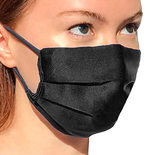 Pure Silk Hypoallergenic Face Mask for Acne Mask Black Silk ...