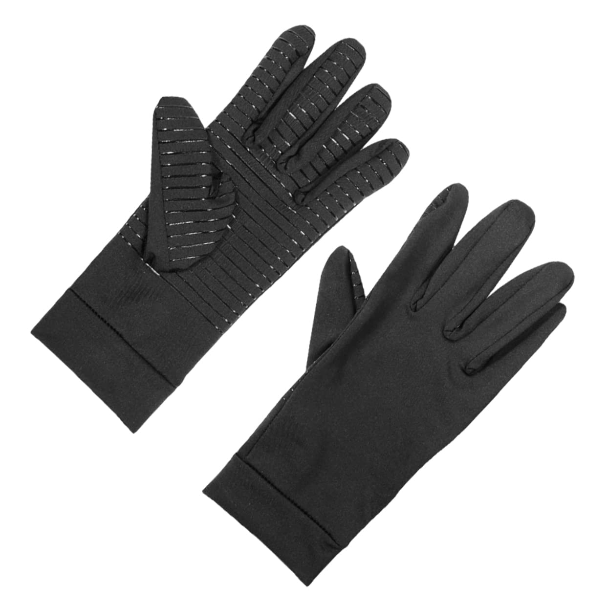 VALICLUD 1Pair Non Slip Compression Gloves for Full Finger Design for Cycling Driving Gaming Three for Fit