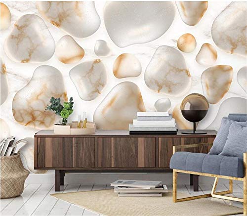 Papier peint marbre 3d 430x300 cm pour salon moderne - 4