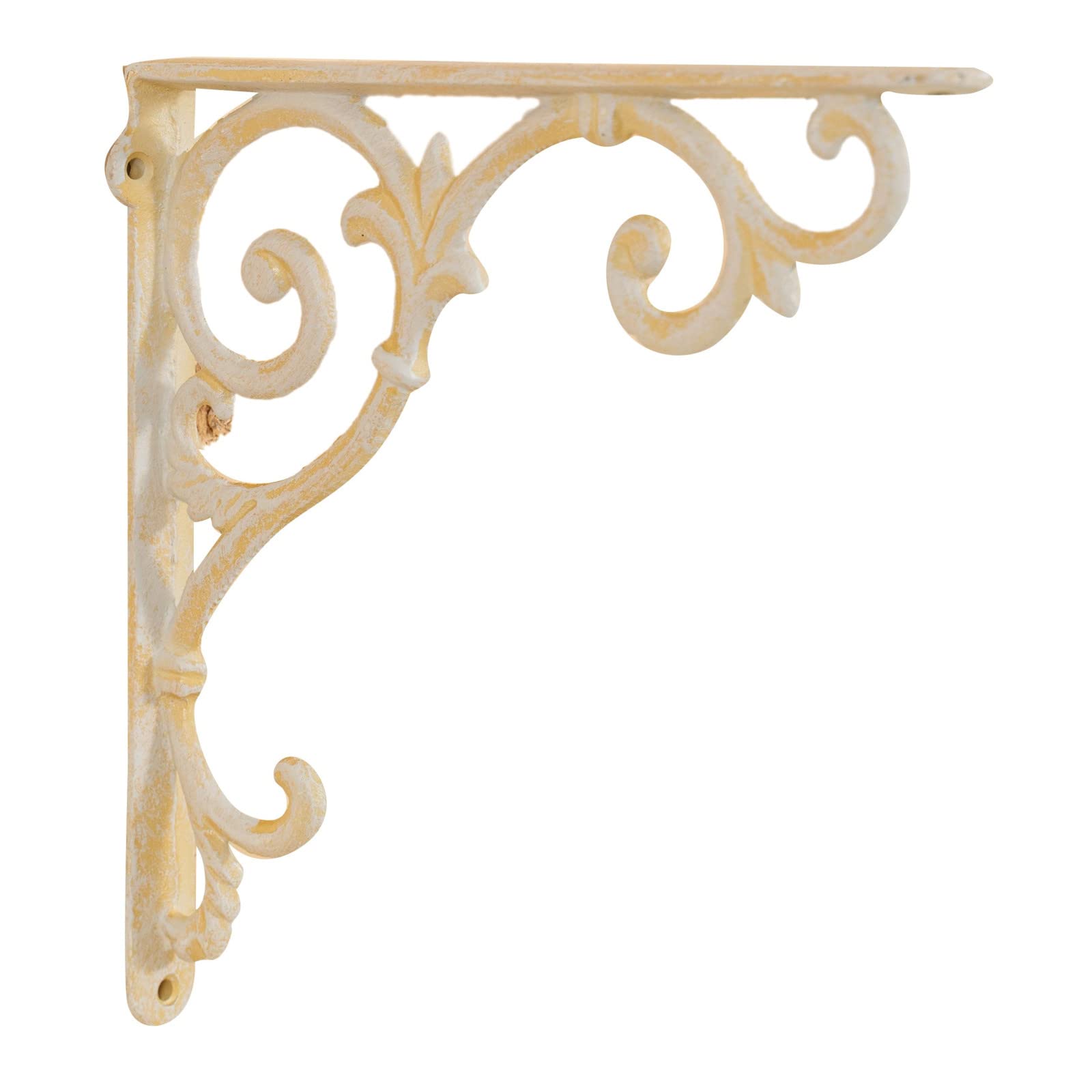 Biscottini Support D'Étagère En Fonte 24x17x3 Cm - Finition à La Main Style Ancien