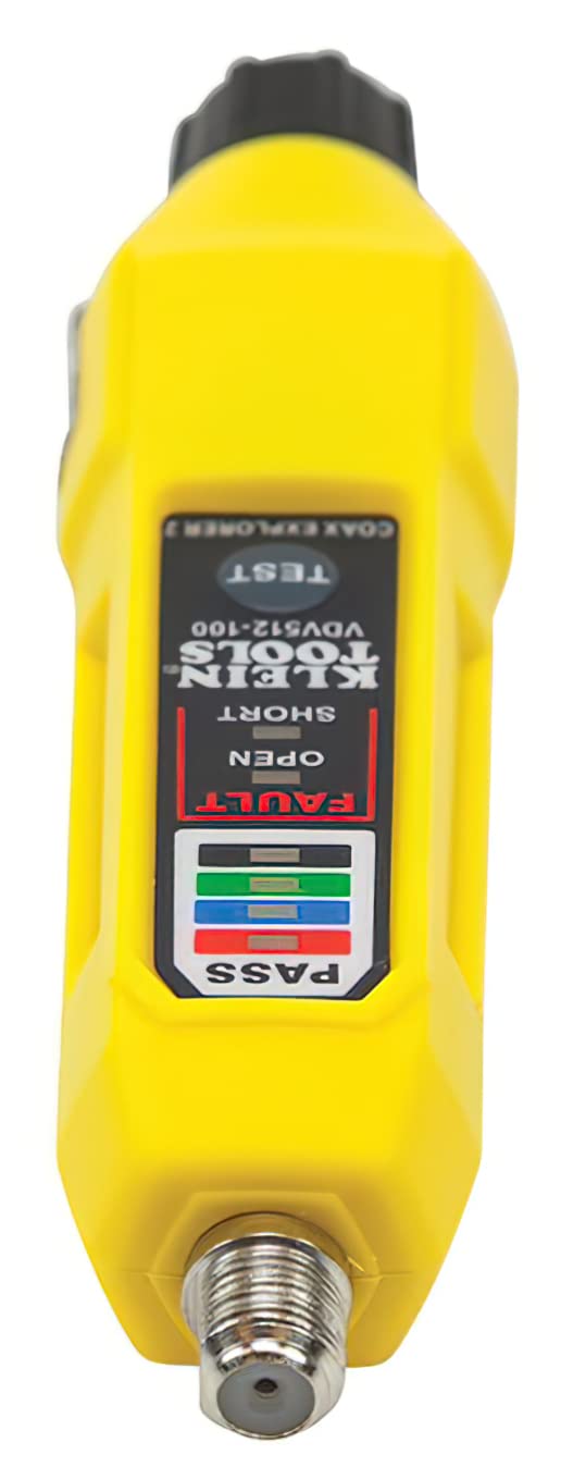 Klein Tools VDV512100 Cable Tester, Coax Explorer 2 VDV Tester, Push