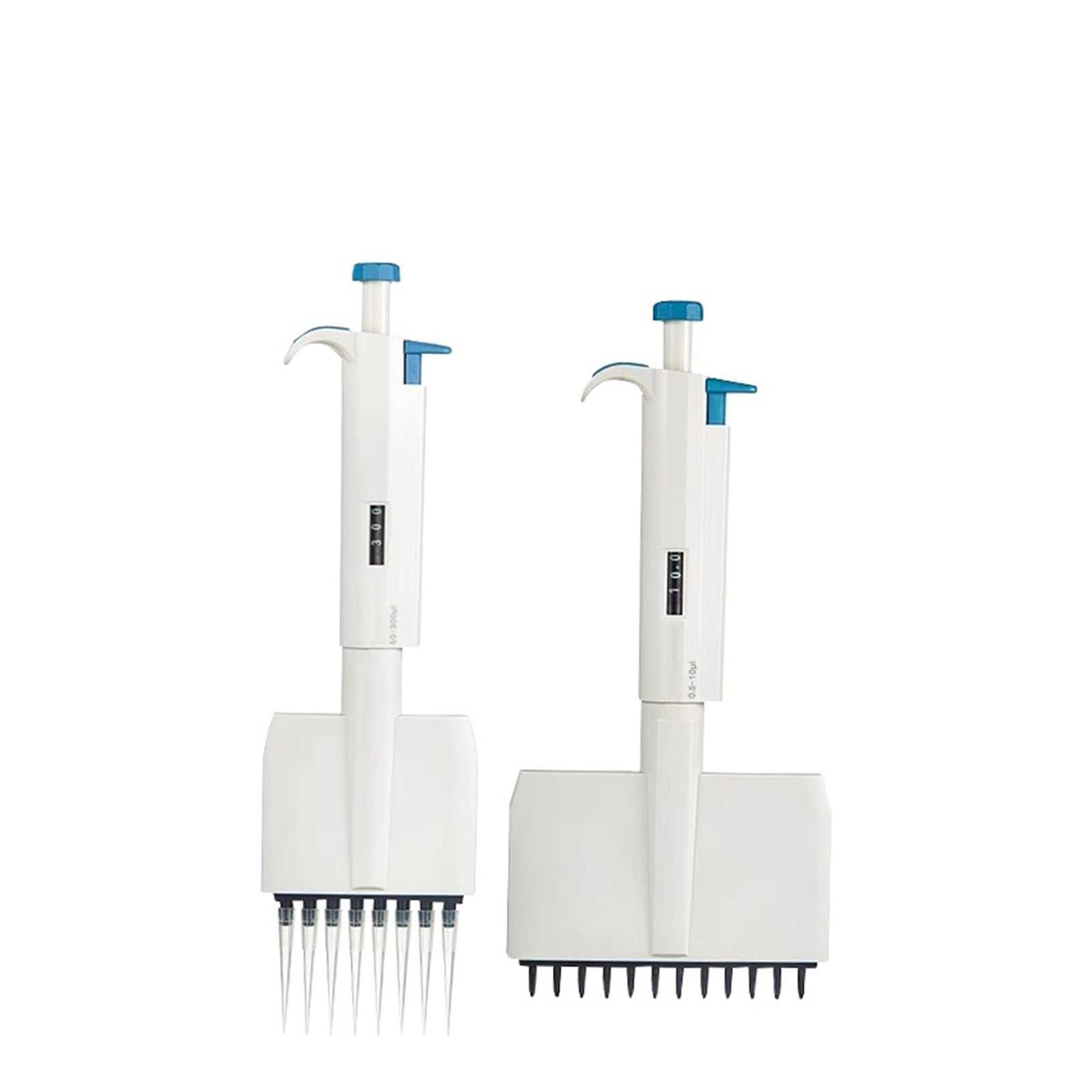 JXYQ Lab Micropipette, Multichannel Pipette Accurate and Calibrated Pipette Mechanical Adjustable Volume Pipettor 8/12 Channels(8 Channels 5-50ul)