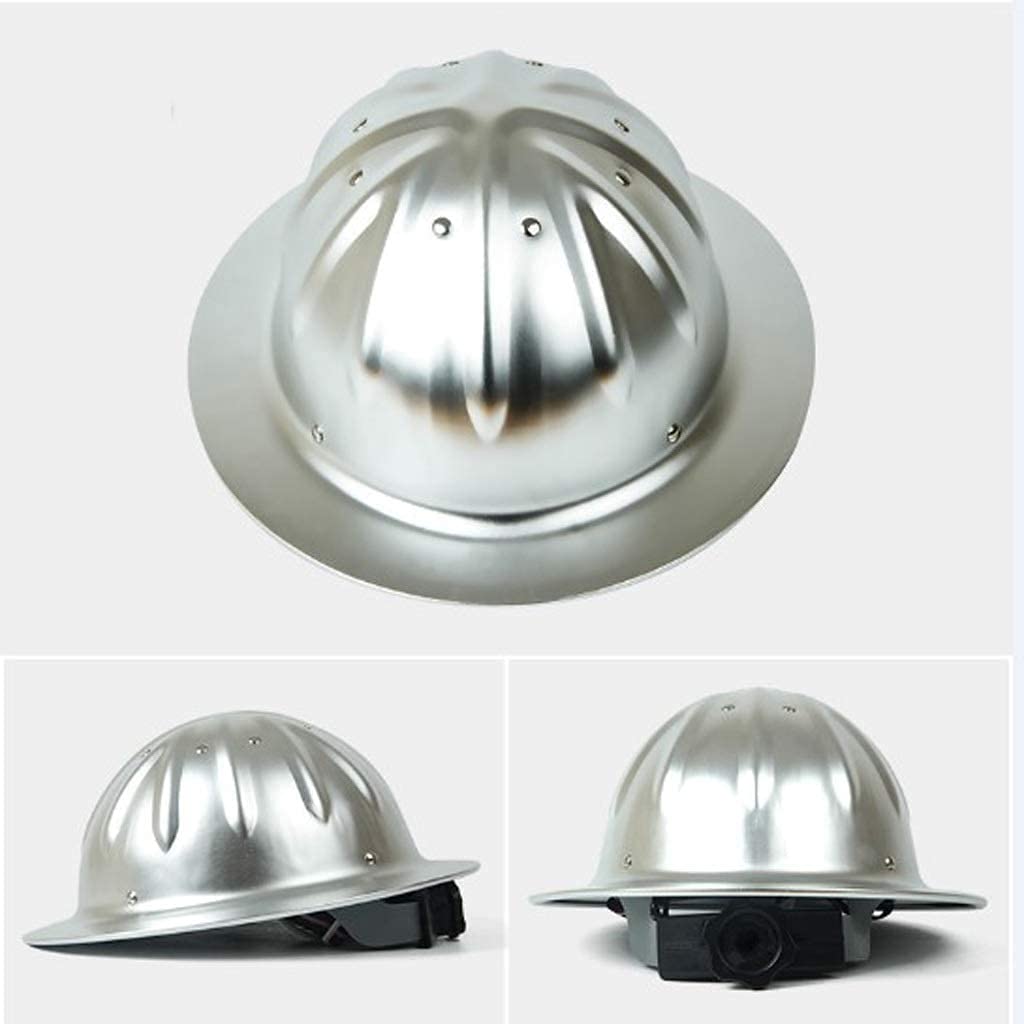 Cascos de Aluminio, Gorros Grandes, Casco de protección Lateral Ancha, Parasol, Casco para Exteriores en Obra