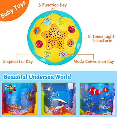 Baby Toys 6 to 12 Months 4 in 1 Musical Projector Rotating Tummy Time Learning Crawling Light Up Infant Baby Toys 0-3 3… - Image 6