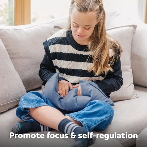 Fun and Function - Denim Weighted Lap Pad for Kids - Weighted Lap Blanket for Kids 40 Pounds and Up - Calm Down Corner Supplies - 4lb - Image 5