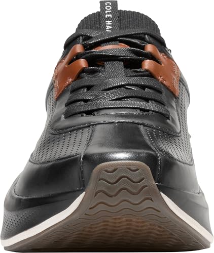Cole Haan Cole Haan Men's Grandpro All Day Leather Runners, Black/British Tan/Ivory, 10.5-M US