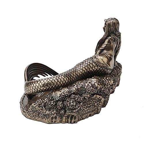 Estatua Decorativa Siren's Lament en Resina de Bronce miniatura 3