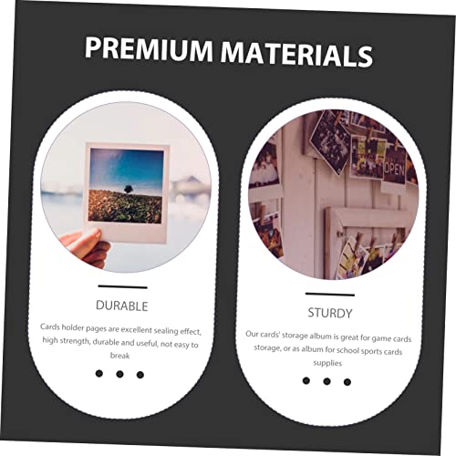 Generic 3 Pecas livro de cartas álbum de fotos livro de coleção de cartas de jogo titular do cartão