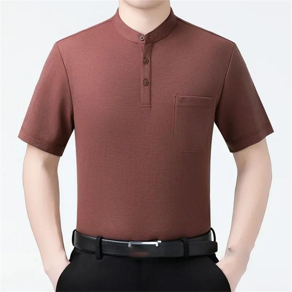 Men's Short Sleeve Polo Shirt Light Tailored Dad Style Daily Versatile Chic Casual Summer Top