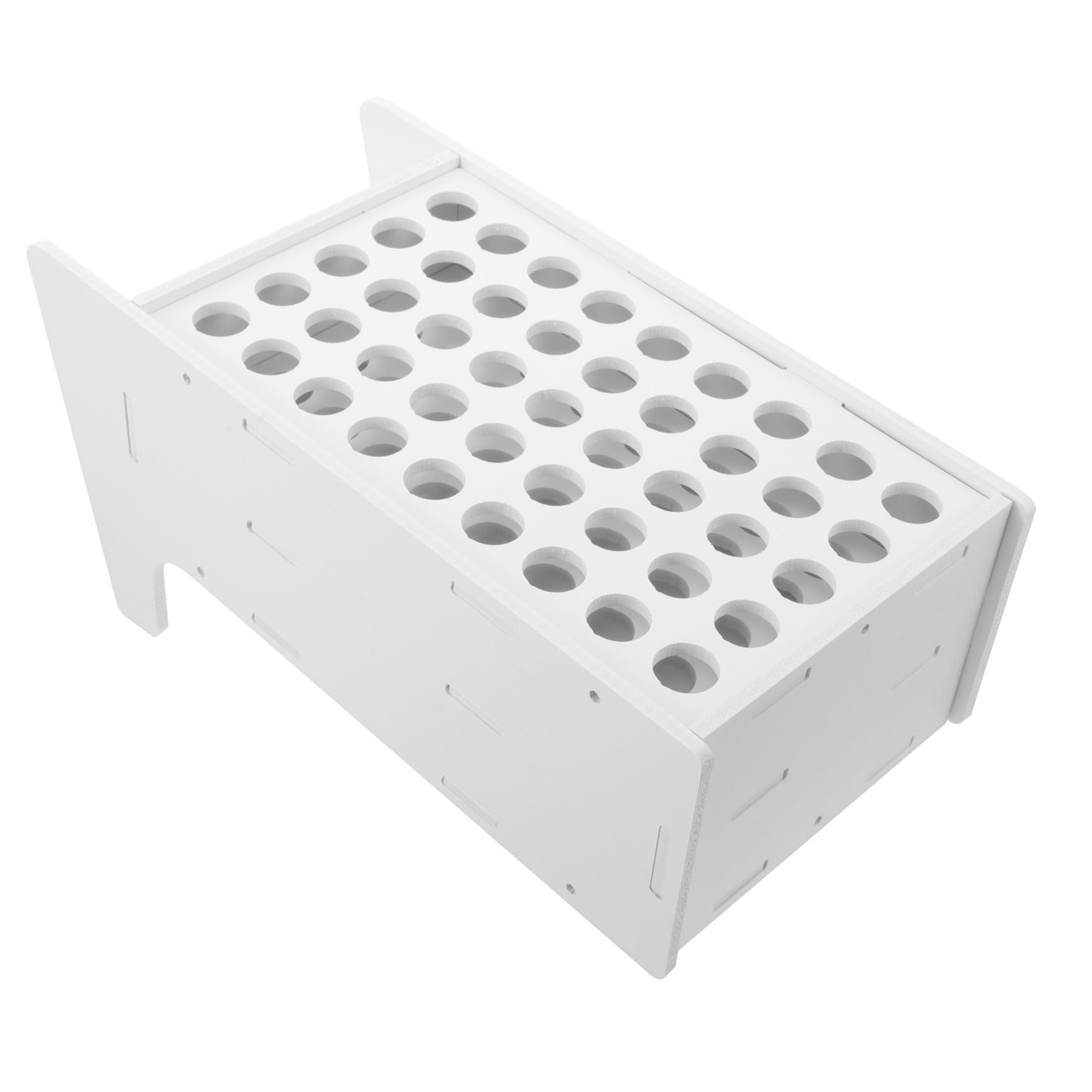 Organiseur de bureau multifonction en bois blanc pour stylo et feutre