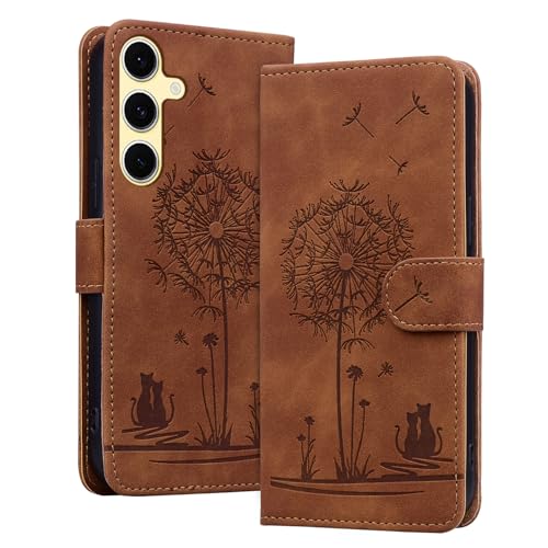 Étui pour Samsung Galaxy S24FE 5G étui portefeuille magnétique cuir 6,7"