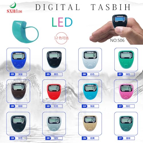 Image of SpiderJuice 99999 5 Digit Multiuse Digital Electronic Portable Mini Hand Tally Clicker Counter Finger Ring Mantra Jaap Device Machine Cricket Umpire Counting Zikr Ziker Dhikr (506)