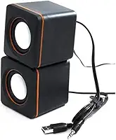 Mini Caixa de Som 2.0 para PC Notebook 4W RMS USB Exbom CS-39