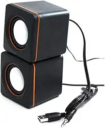 Mini Caixa de Som 2.0 para PC Notebook 4W RMS USB Exbom CS-39