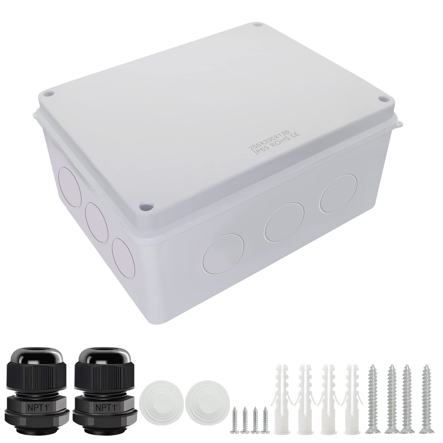 LeMotech Junction Box, Electrical Box IP65 Water Resistant Dustproof ABS Plastic Project Enclosure for Electronics White, External Size 5.9 x 4.3 x 2.8 inch — Amazon image 9